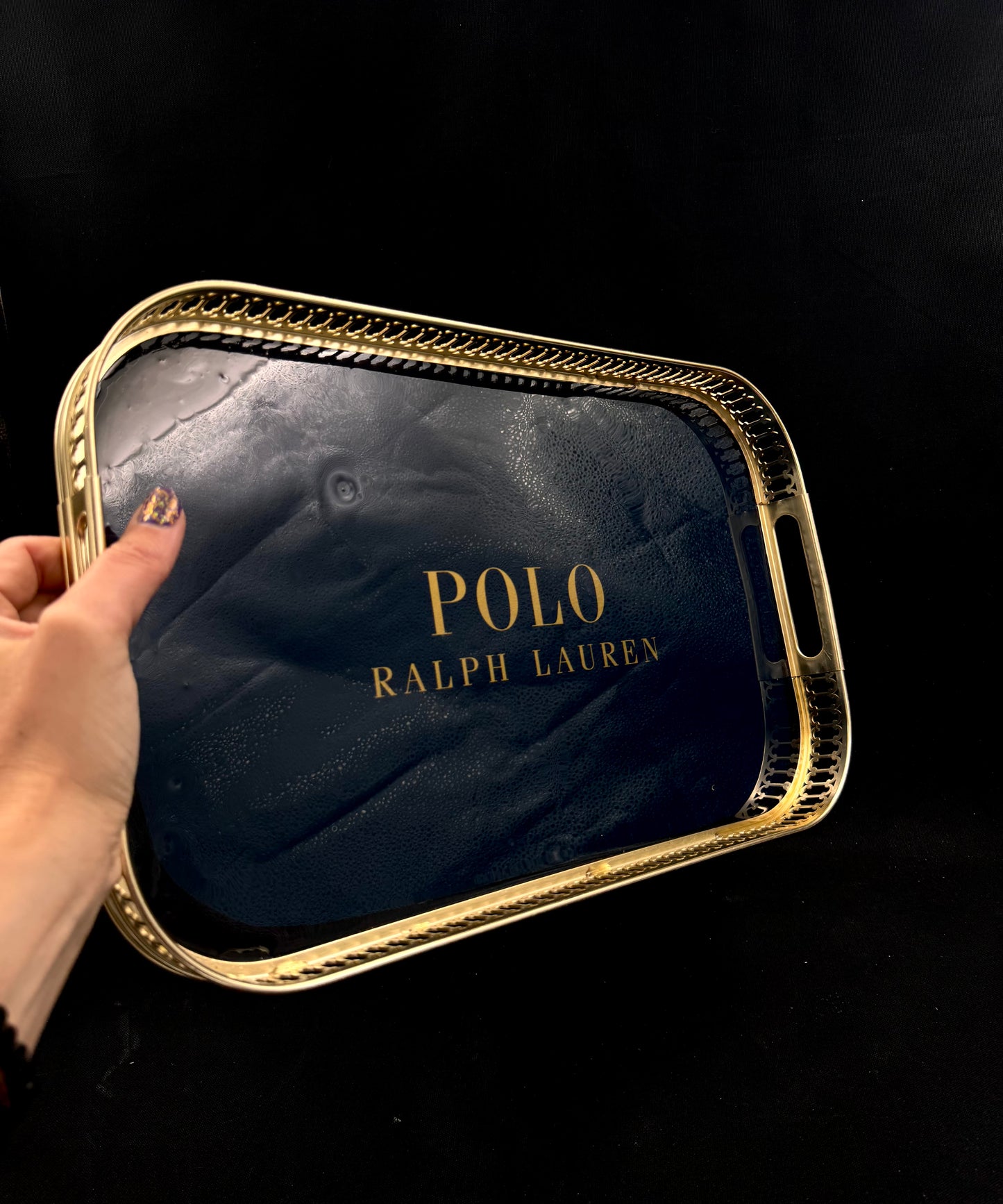 Vintage Polo serveringsbrett