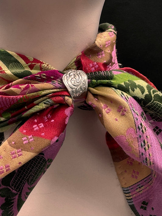 Bestilling/reservert! Vintage Skjerfring «eget sølv»