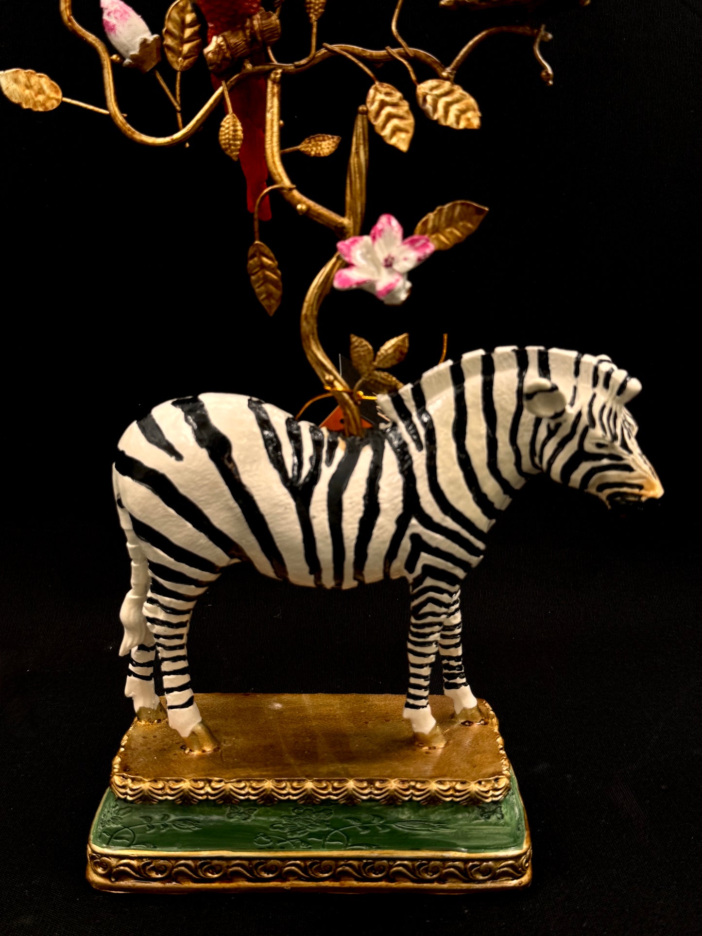 Redesignet Zebra i rødt og oransje