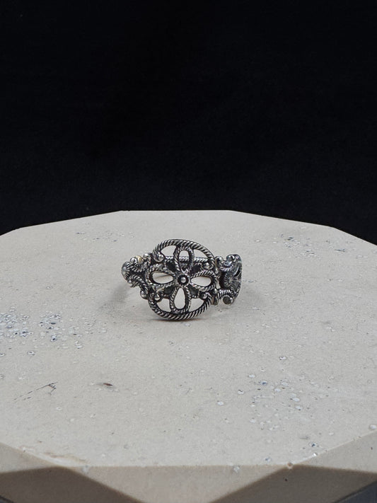 Vintage sølvring «Filigran» str 58