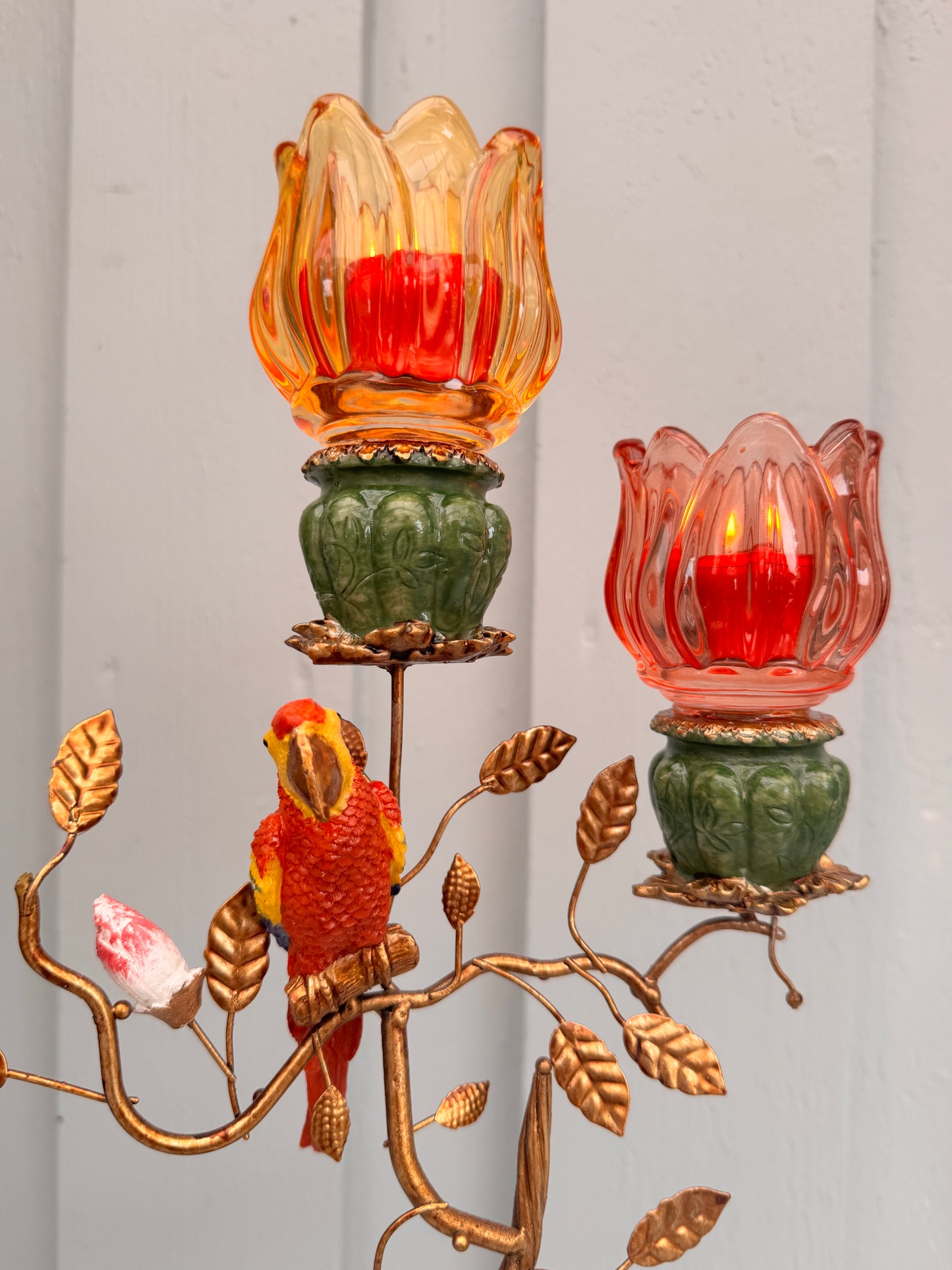 Redesignet Zebra i rødt og oransje