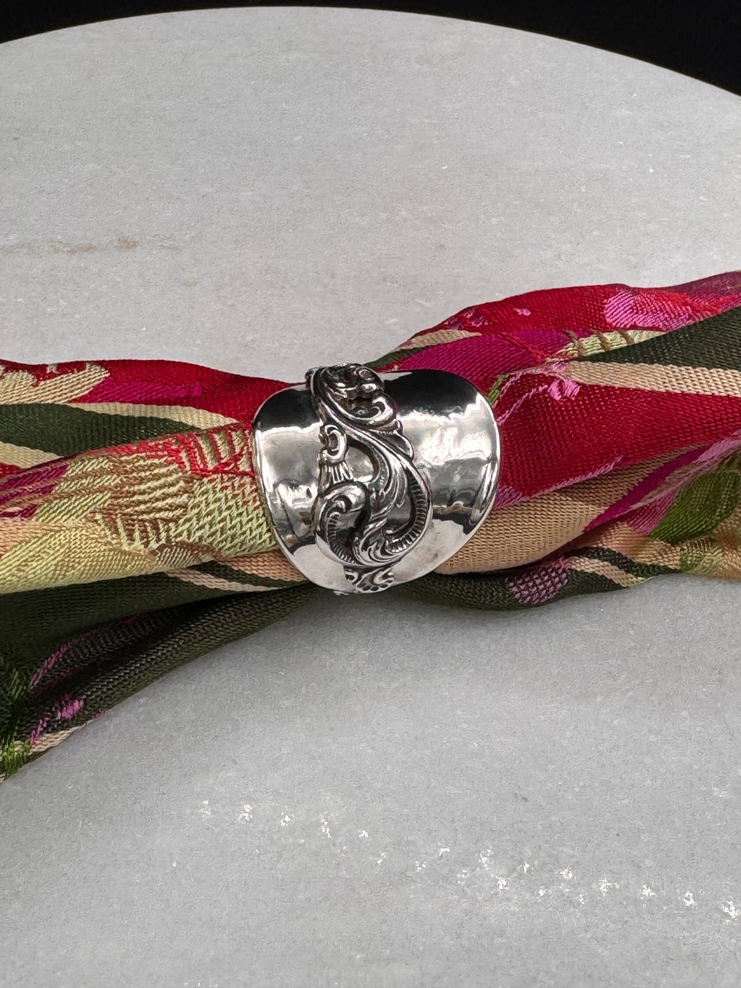Vintage Skjerfring Statement «Dobbel Rokokko»
