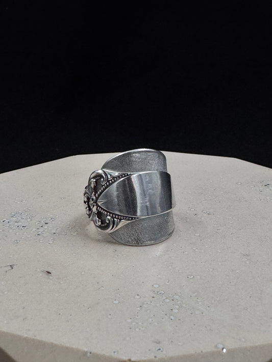 Vintage Statementring  børstet «Laila» str 62