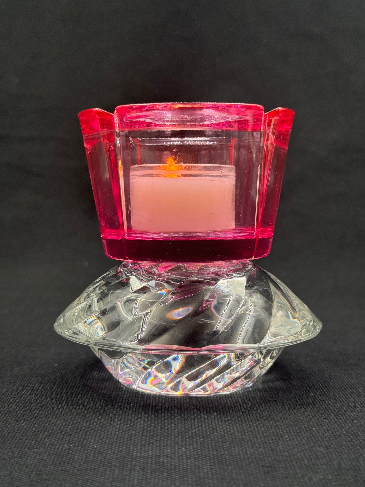 Vintage lysestake «mini» Rosa