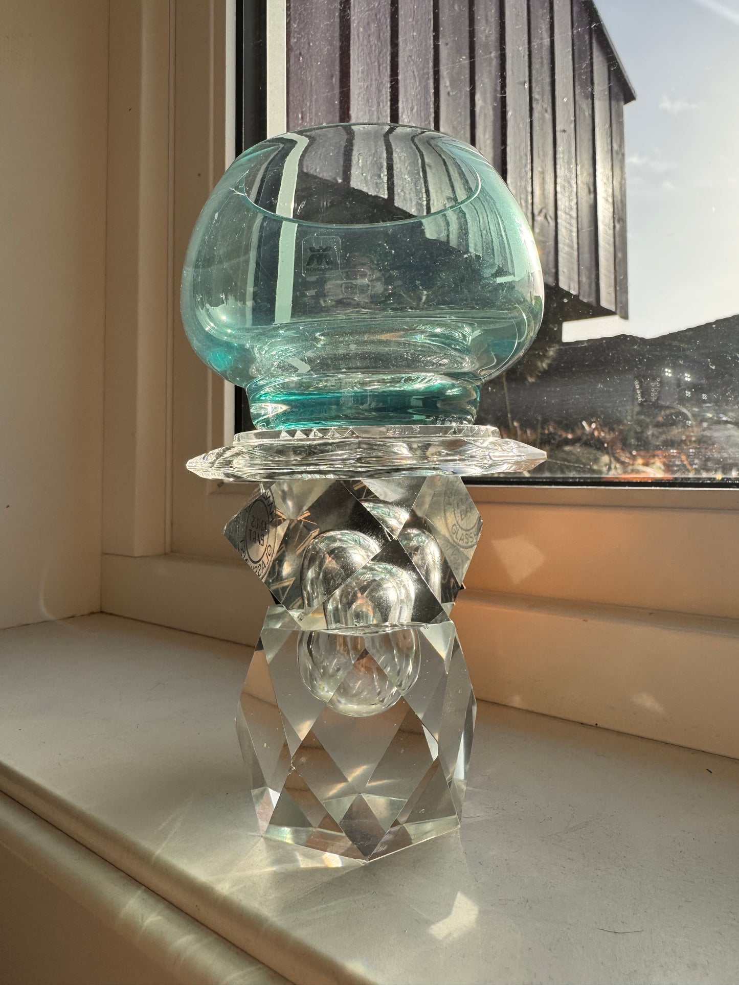 Vintage lysestake «mini» turkis