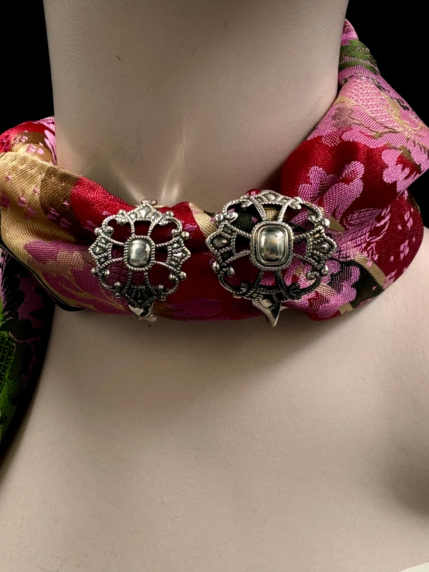 Vintage Skjerfring «Kongens Kors» liten