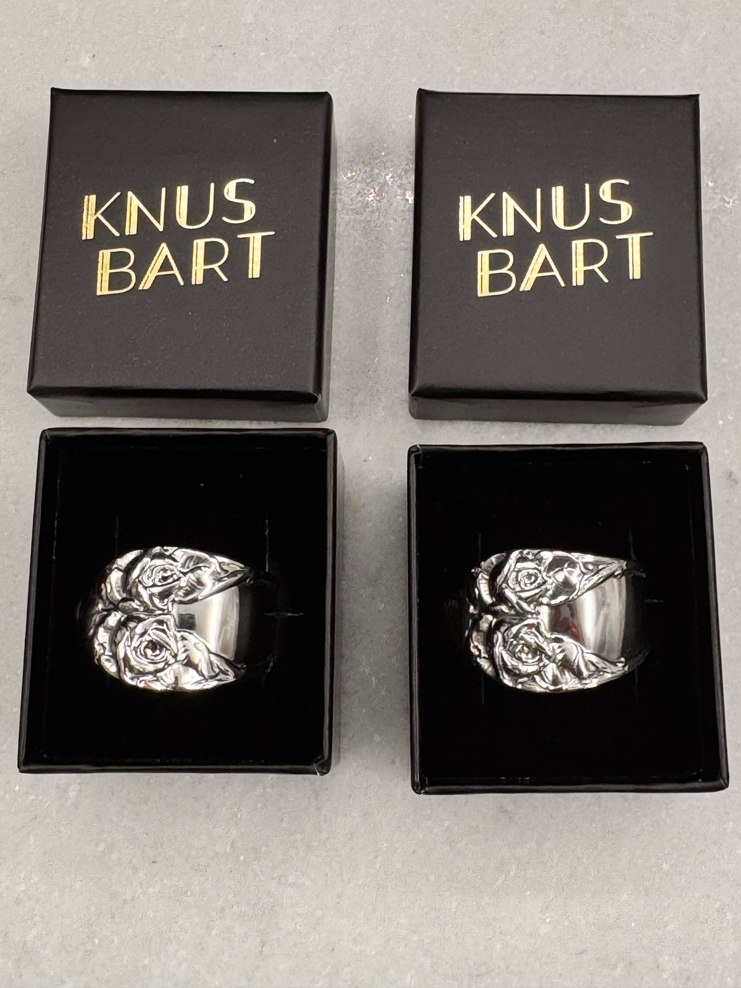 Bestilling / reservert! Vintage 2 skjerfring eget sølv