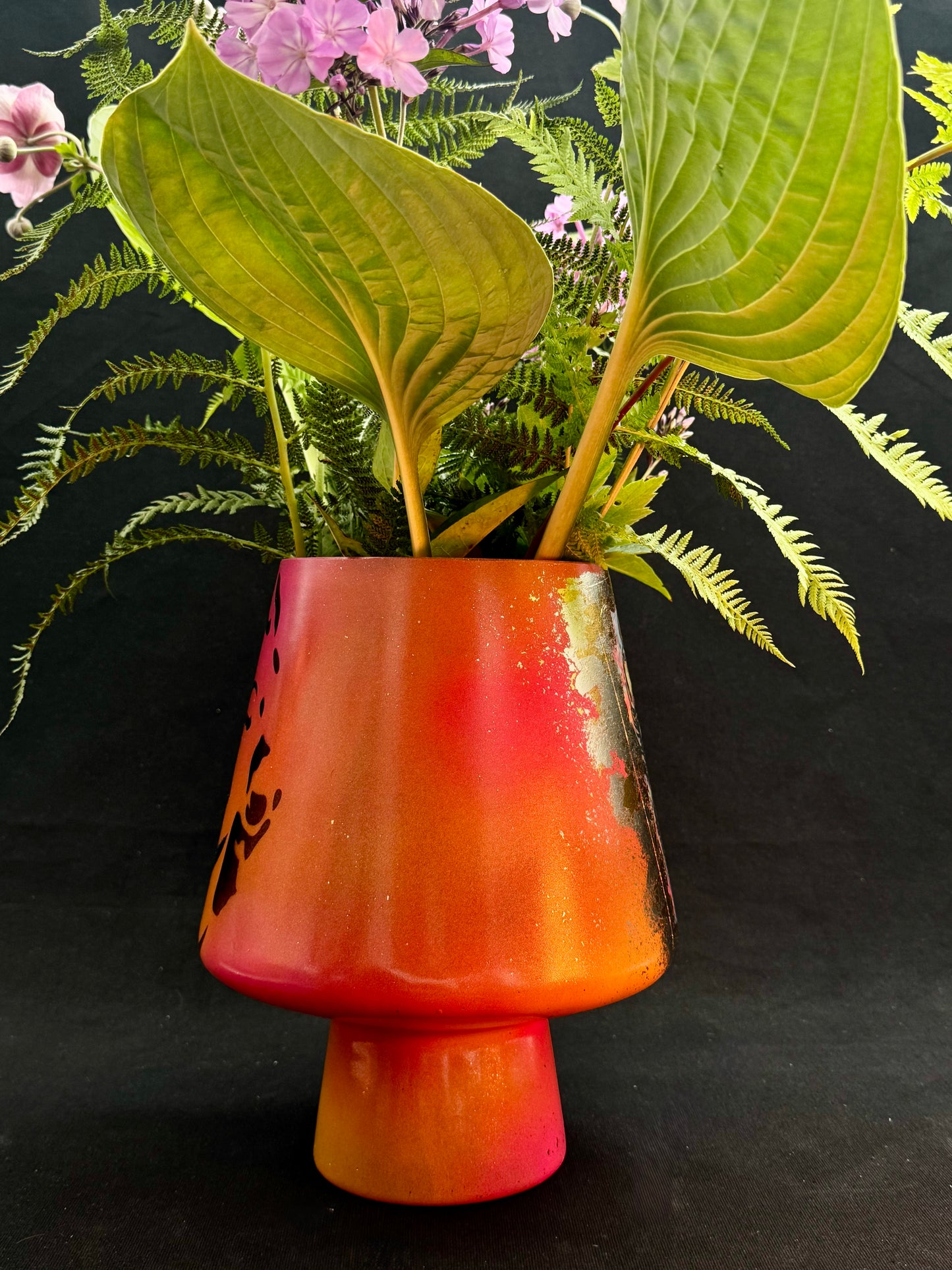 Popart Marilyn Monroe Vase i Rosa og oransje