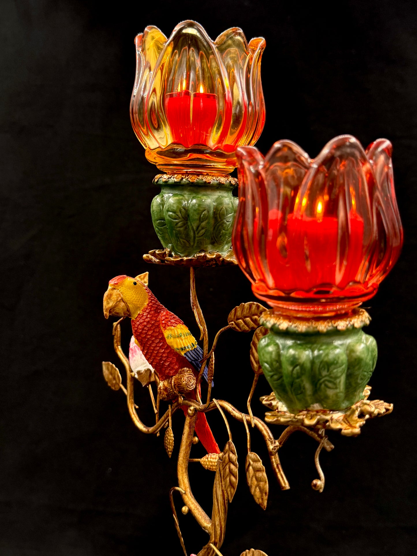 Redesignet Zebra i rødt og oransje