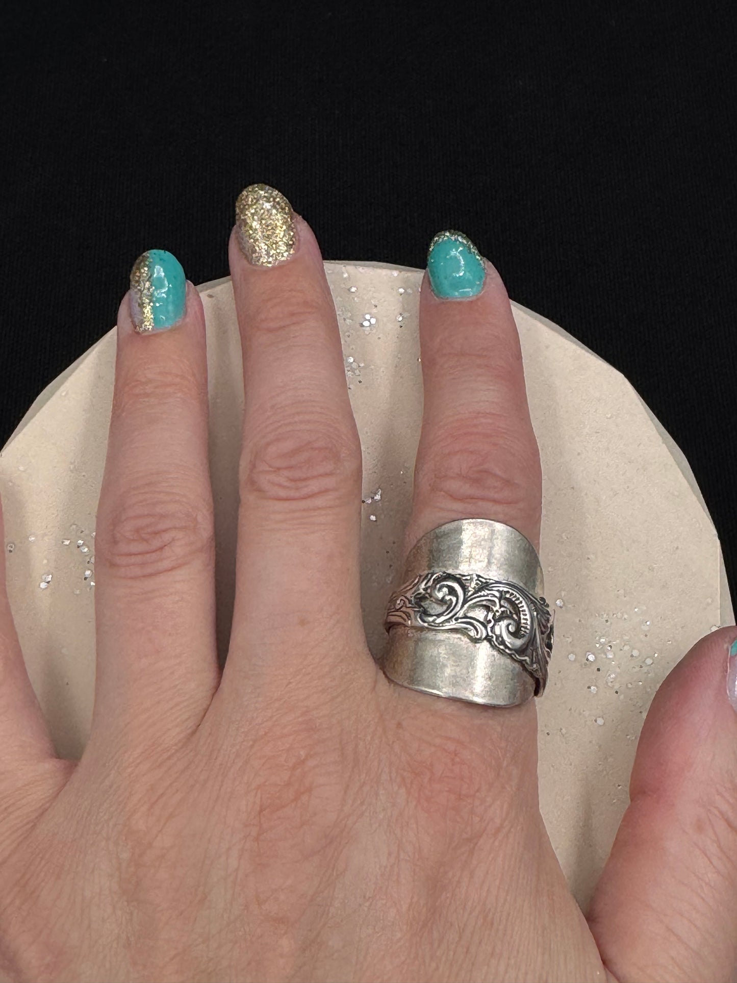 Vintage statement børstet «Tele» str 62