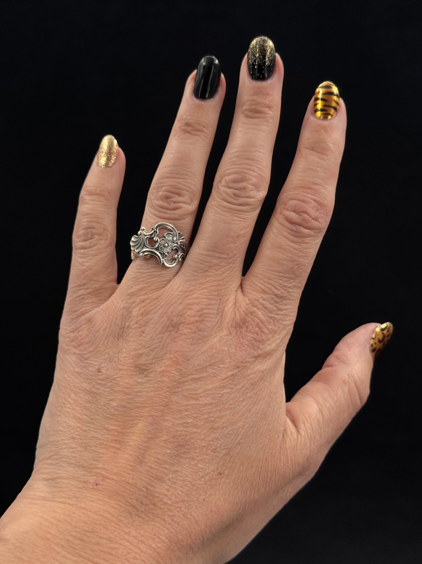 Bestilling! Vintage ringer, ørepynt, skjerfring