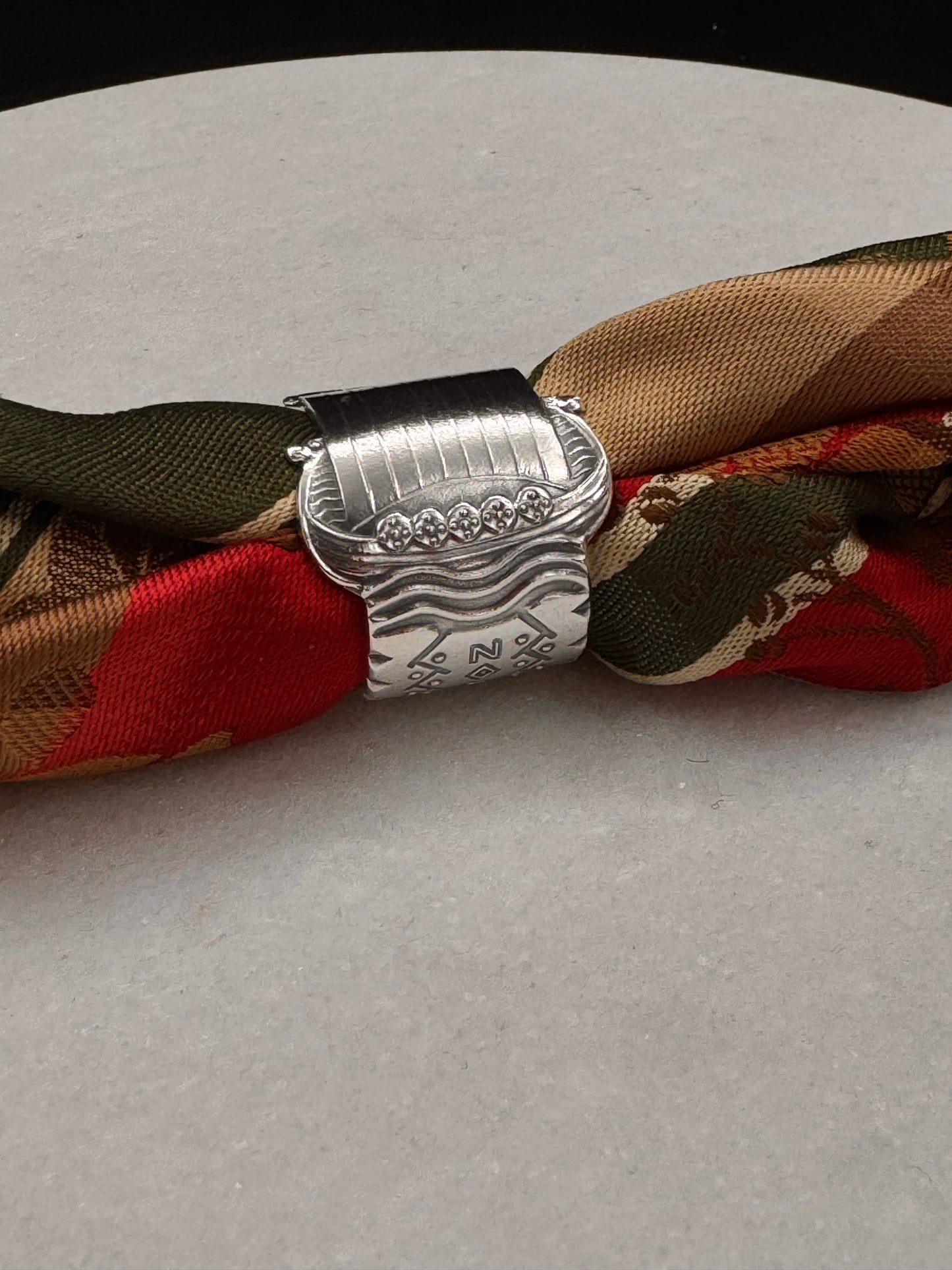 Vintage Skjerfring «Vikingskipet»