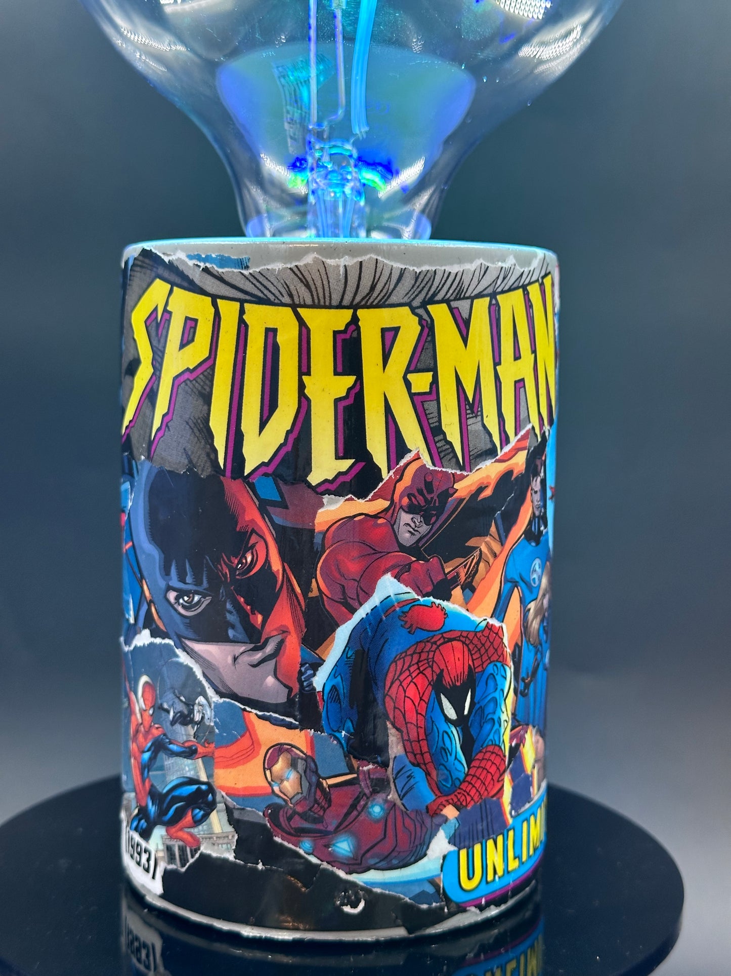 SpiderMan PopArt lampe