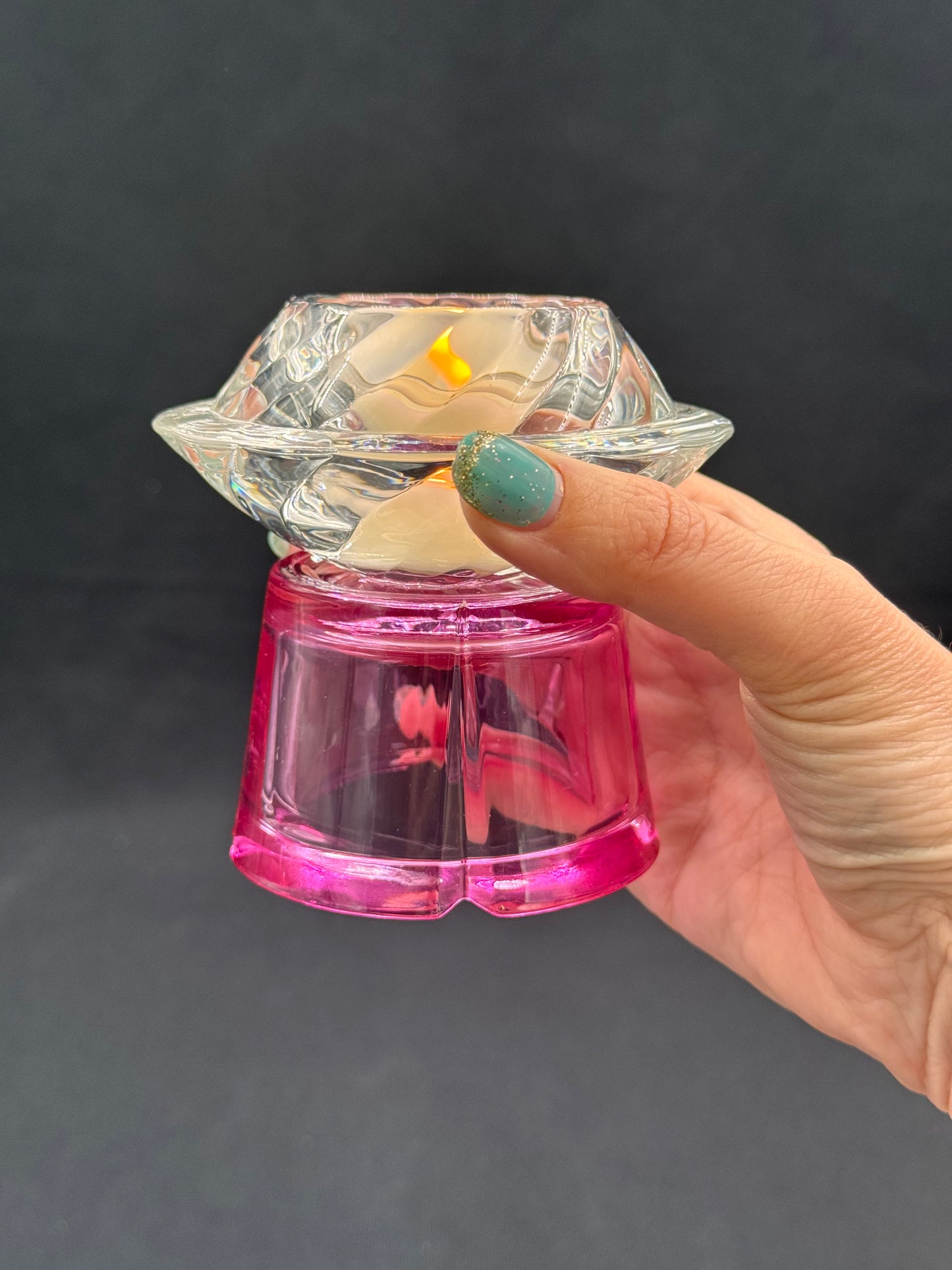 Vintage lysestake «mini» Rosa