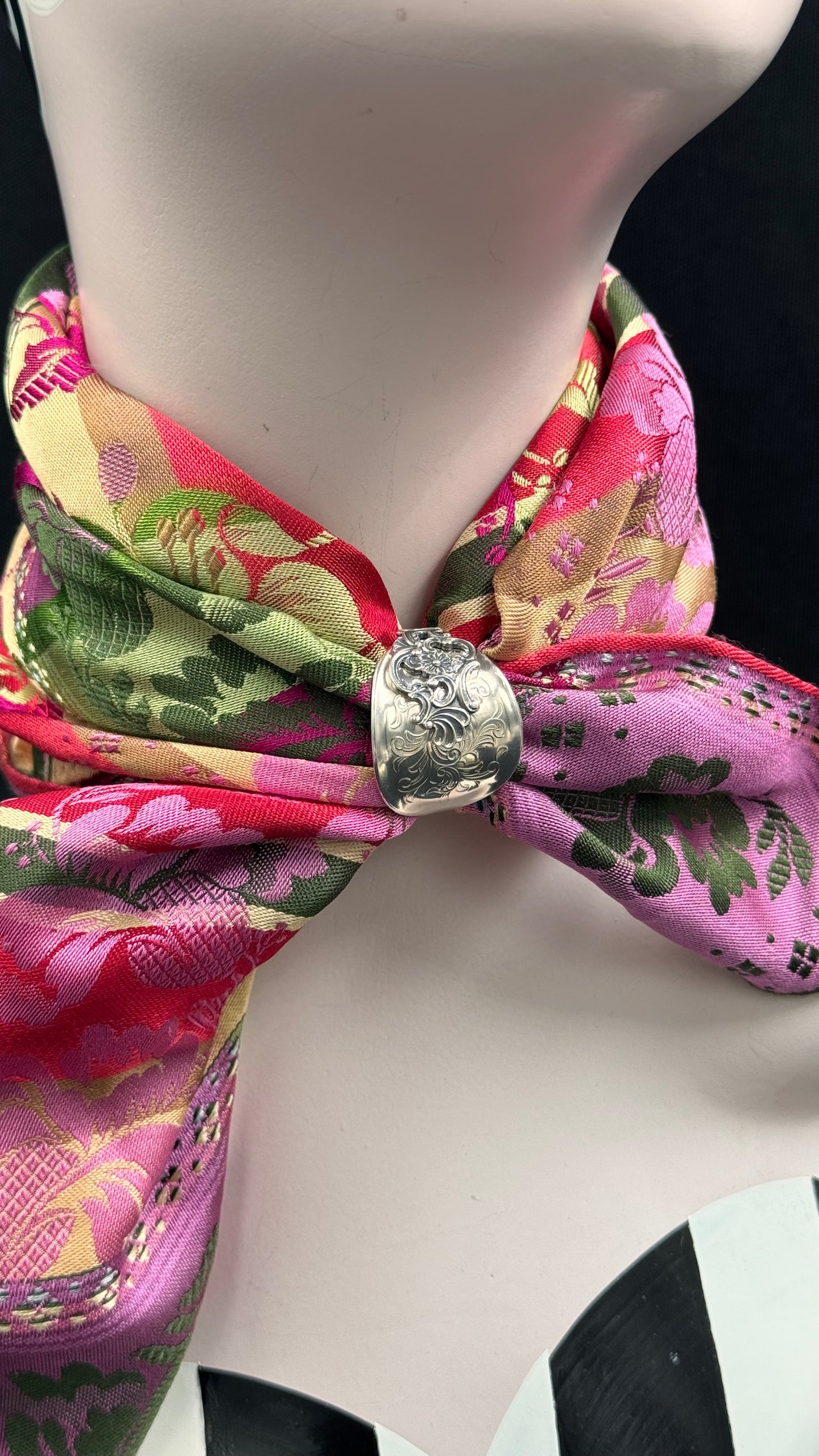 Bestilling! Vintage ringer, ørepynt, skjerfring