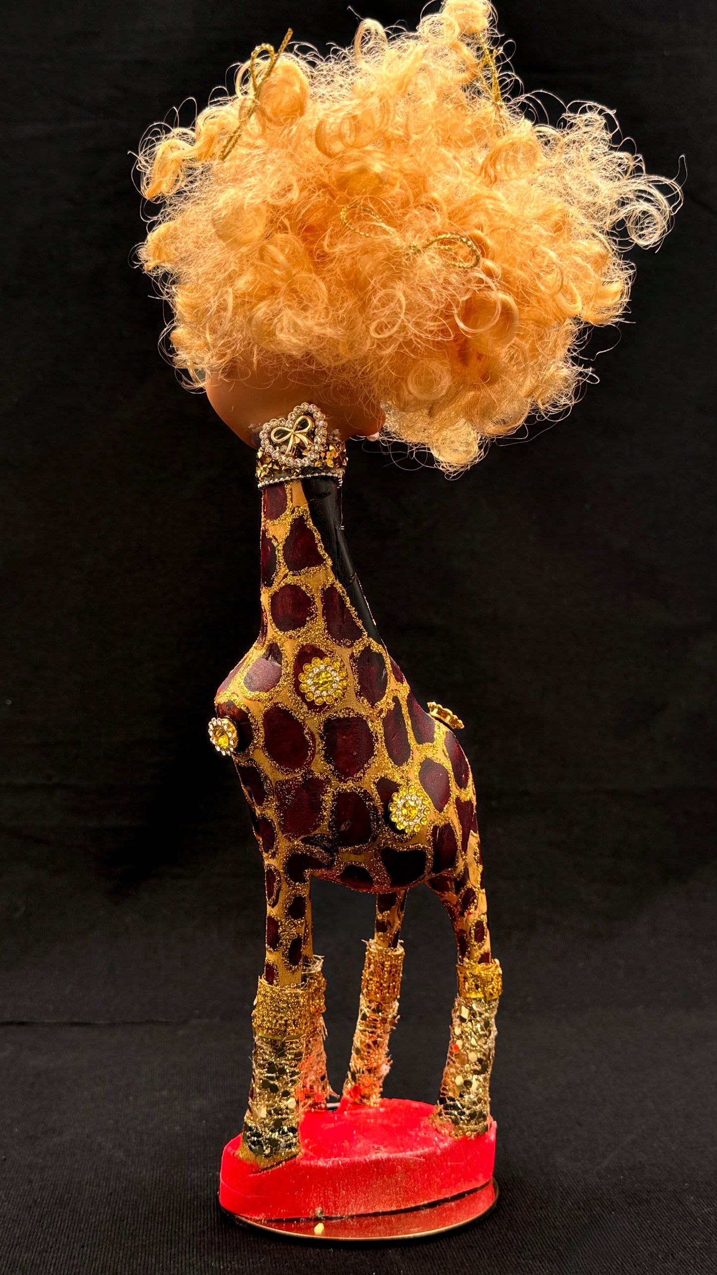 Vintage Sjiraff med LOL dukkehodet