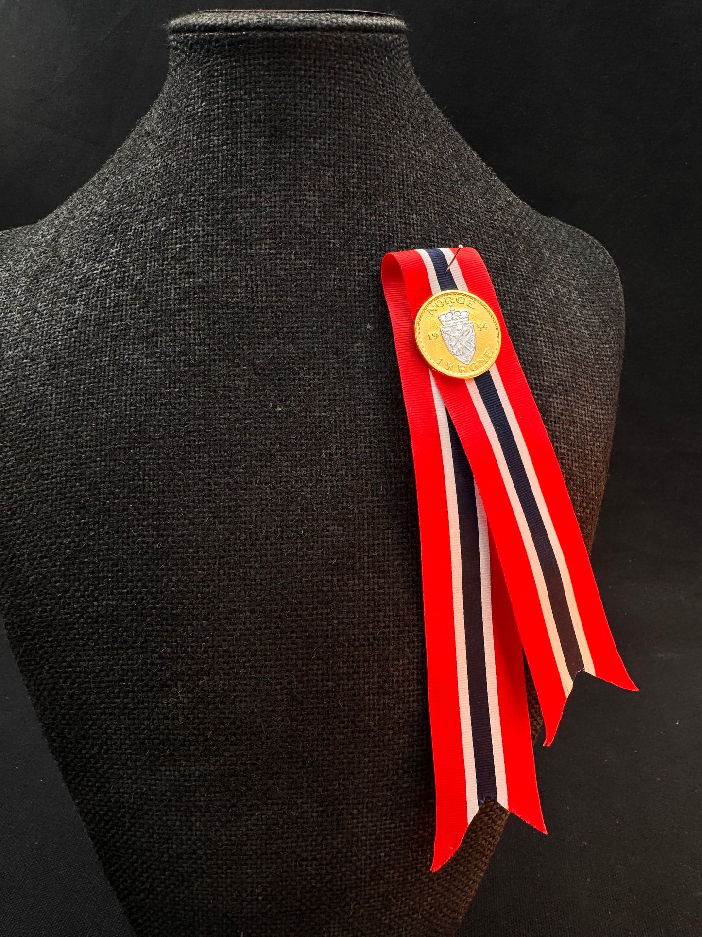 Vintage 17 Mai Samlermynt Gull 1 kr 1954