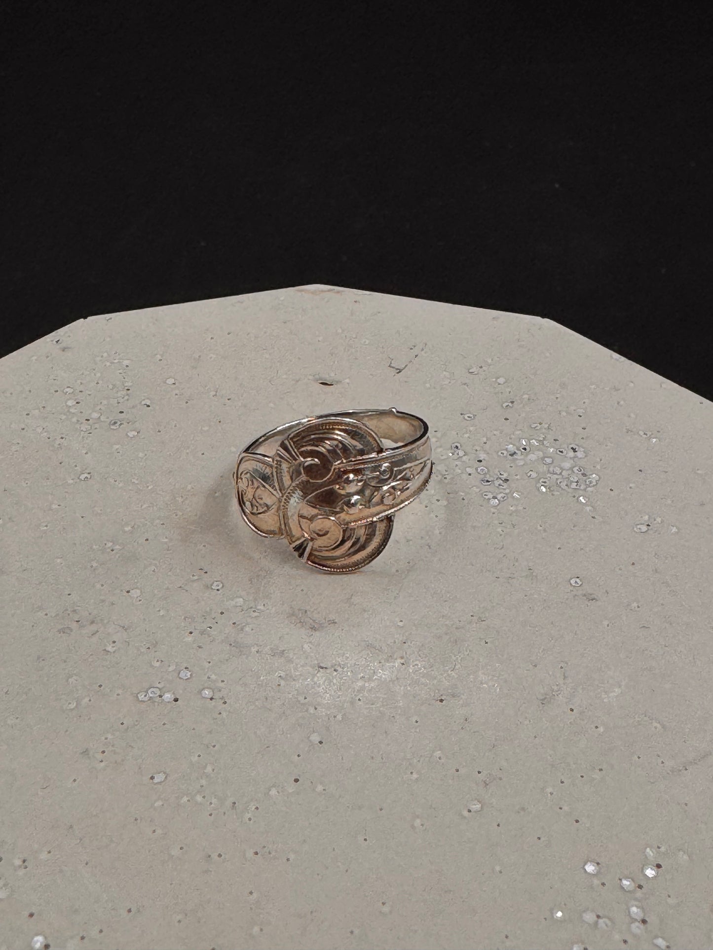 Antikk Sølvring str 58