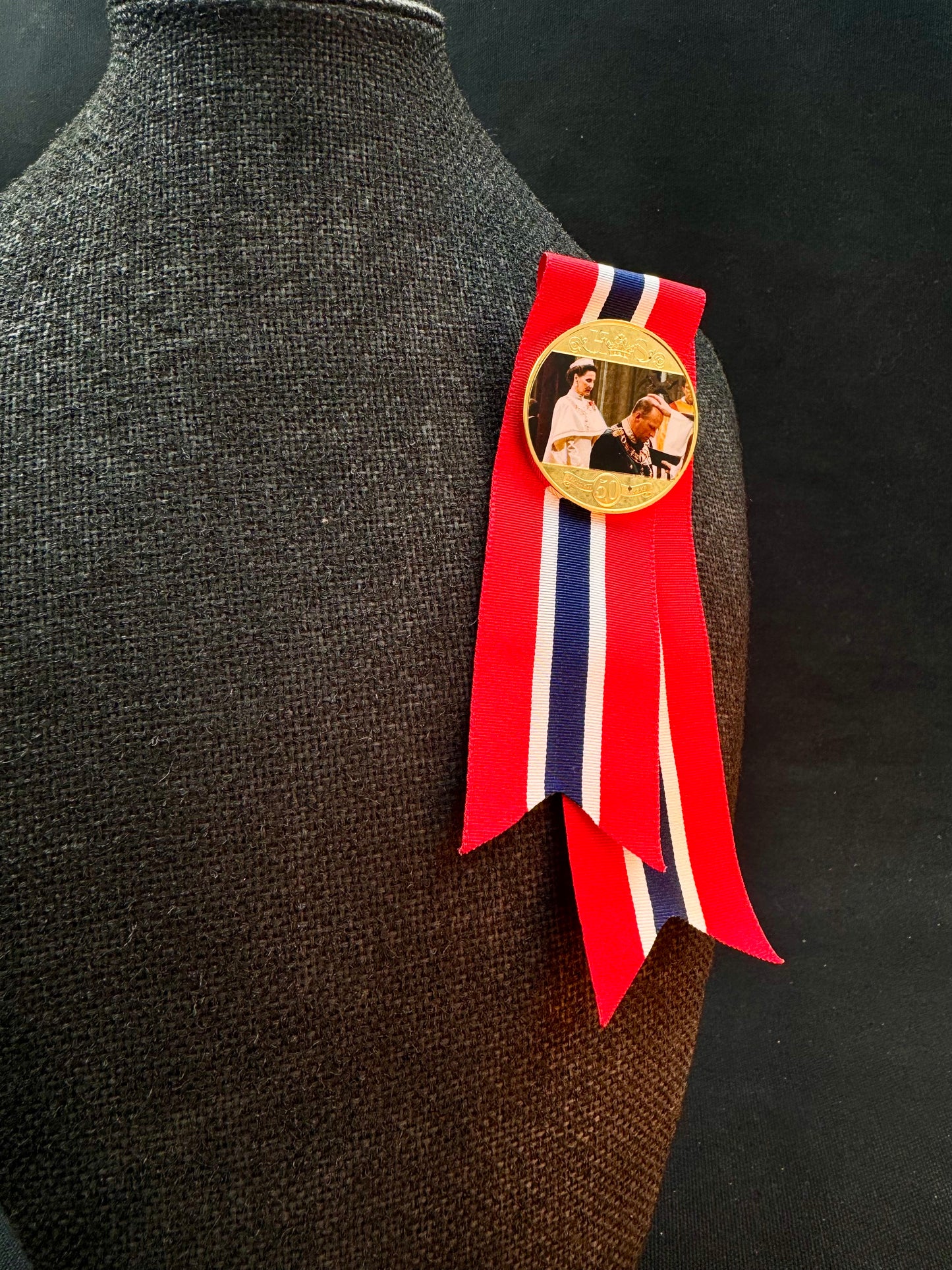 Vintage 17 Mai Samlermynt Giftemål Kong Harald