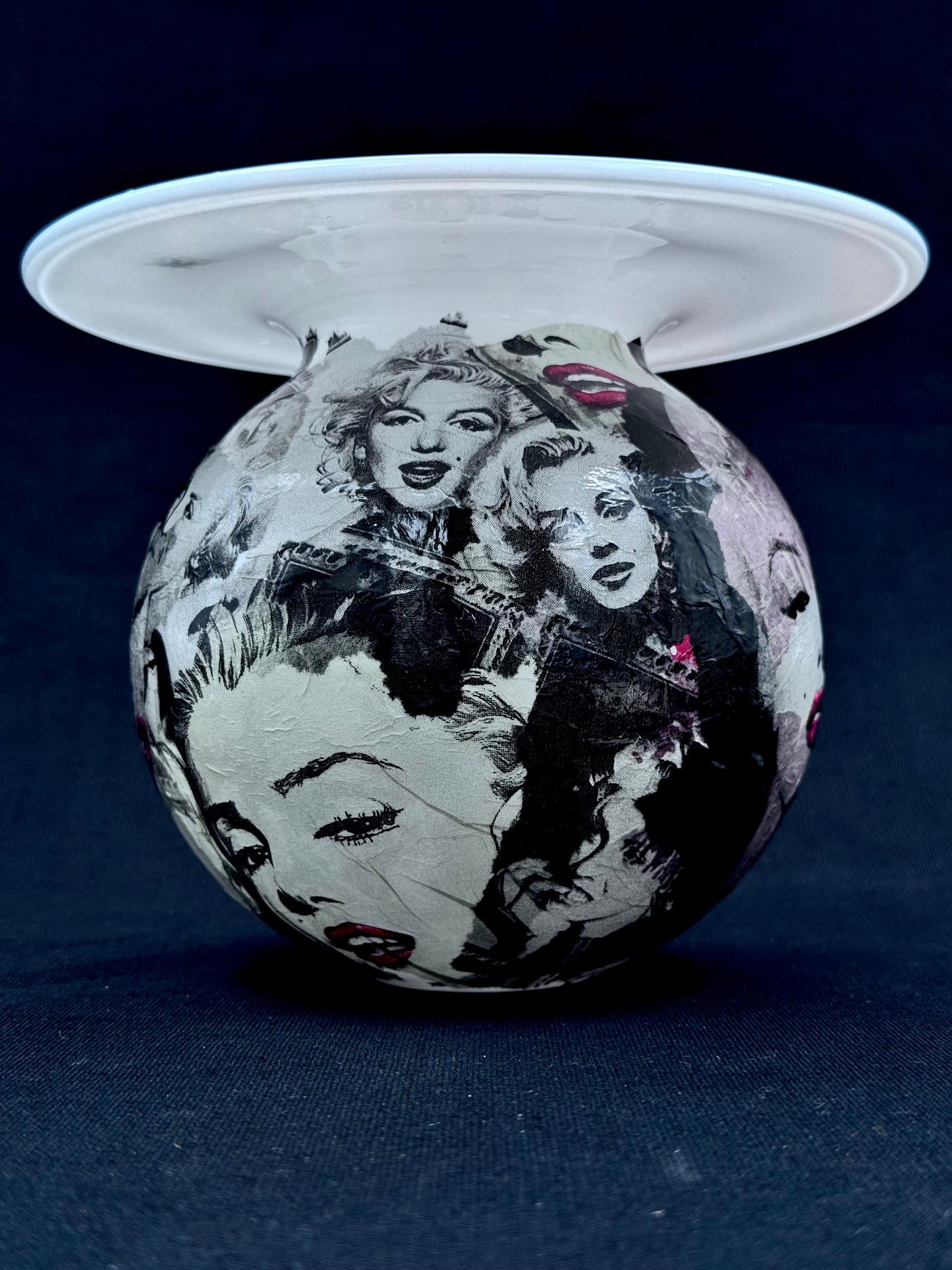 PopArt Boblevase med Marilyn Monroe