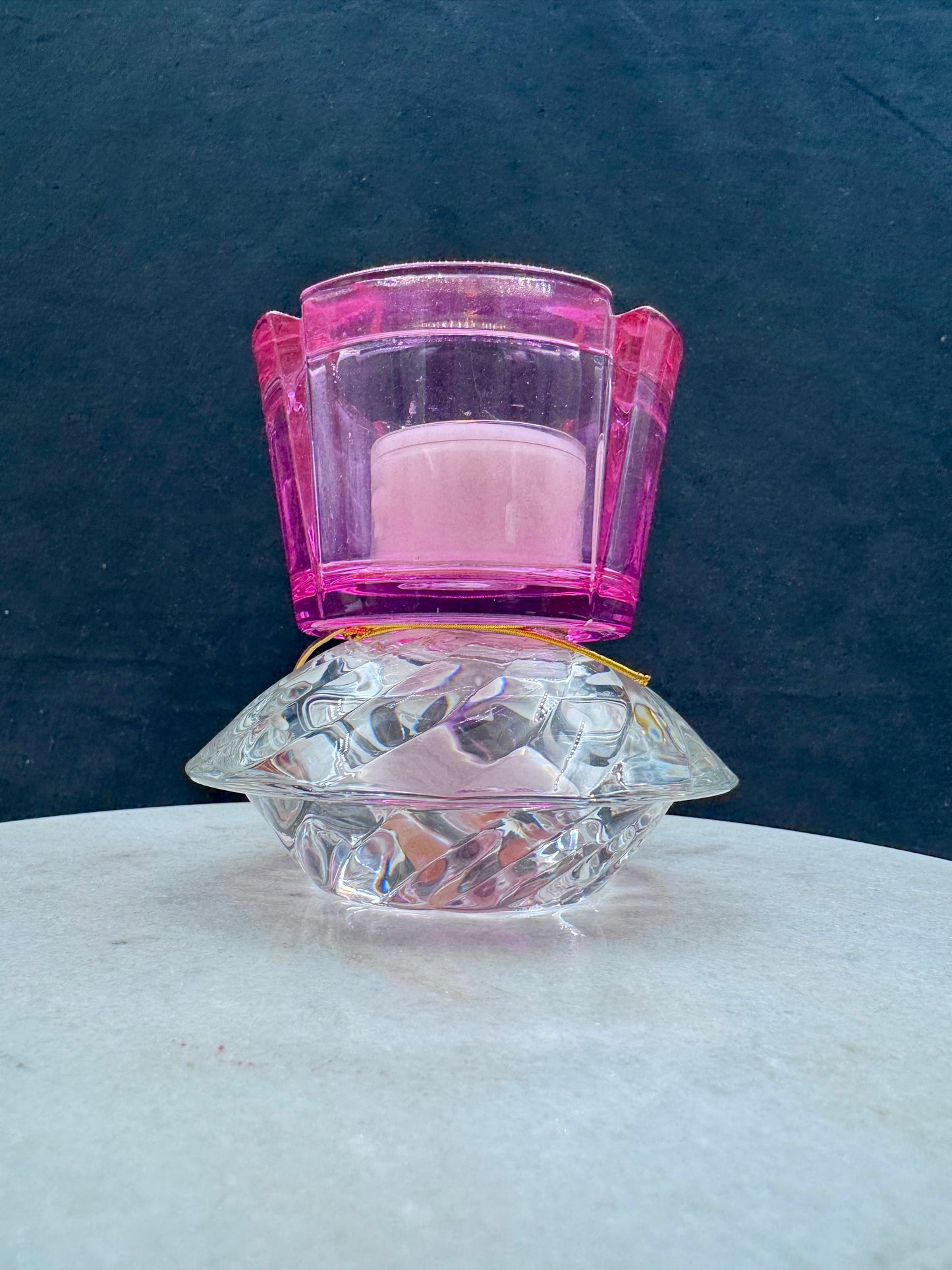Vintage lysestake «mini» Rosa