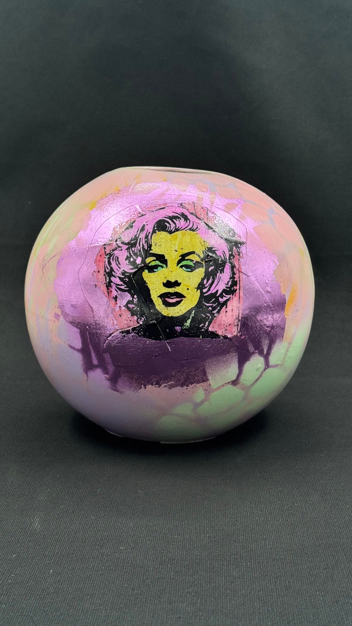 Popart pastellfarget Marilyn Monroe Vase