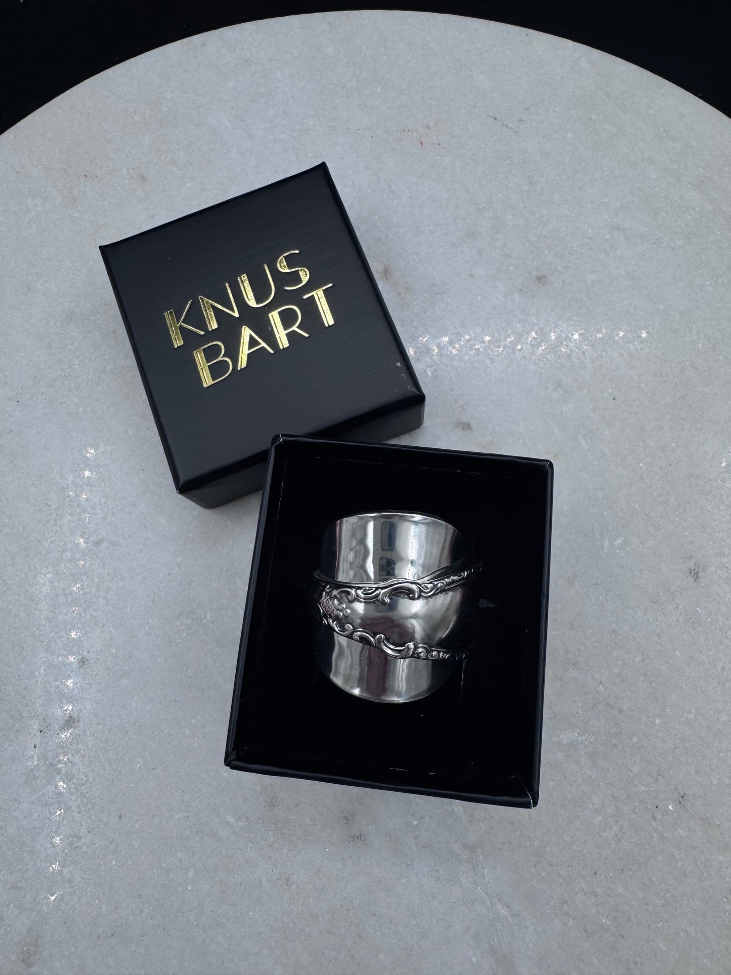 Bestilling! Vintage skjerfring ring eget sølv «Edel»