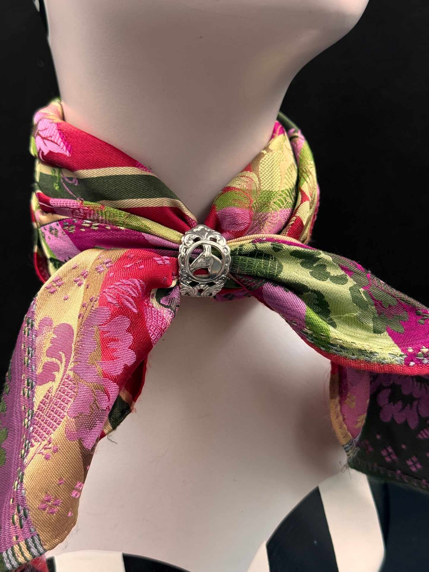 Vintage Skjerfring «Veddeløpshest»