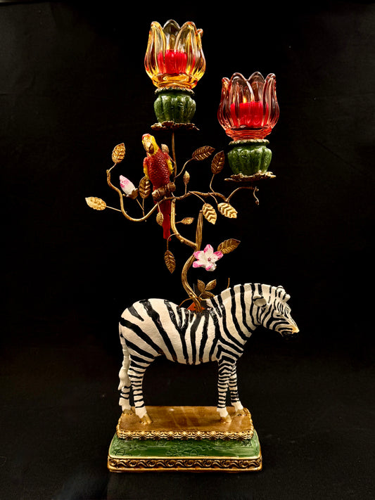 Redesignet Zebra i rødt og oransje