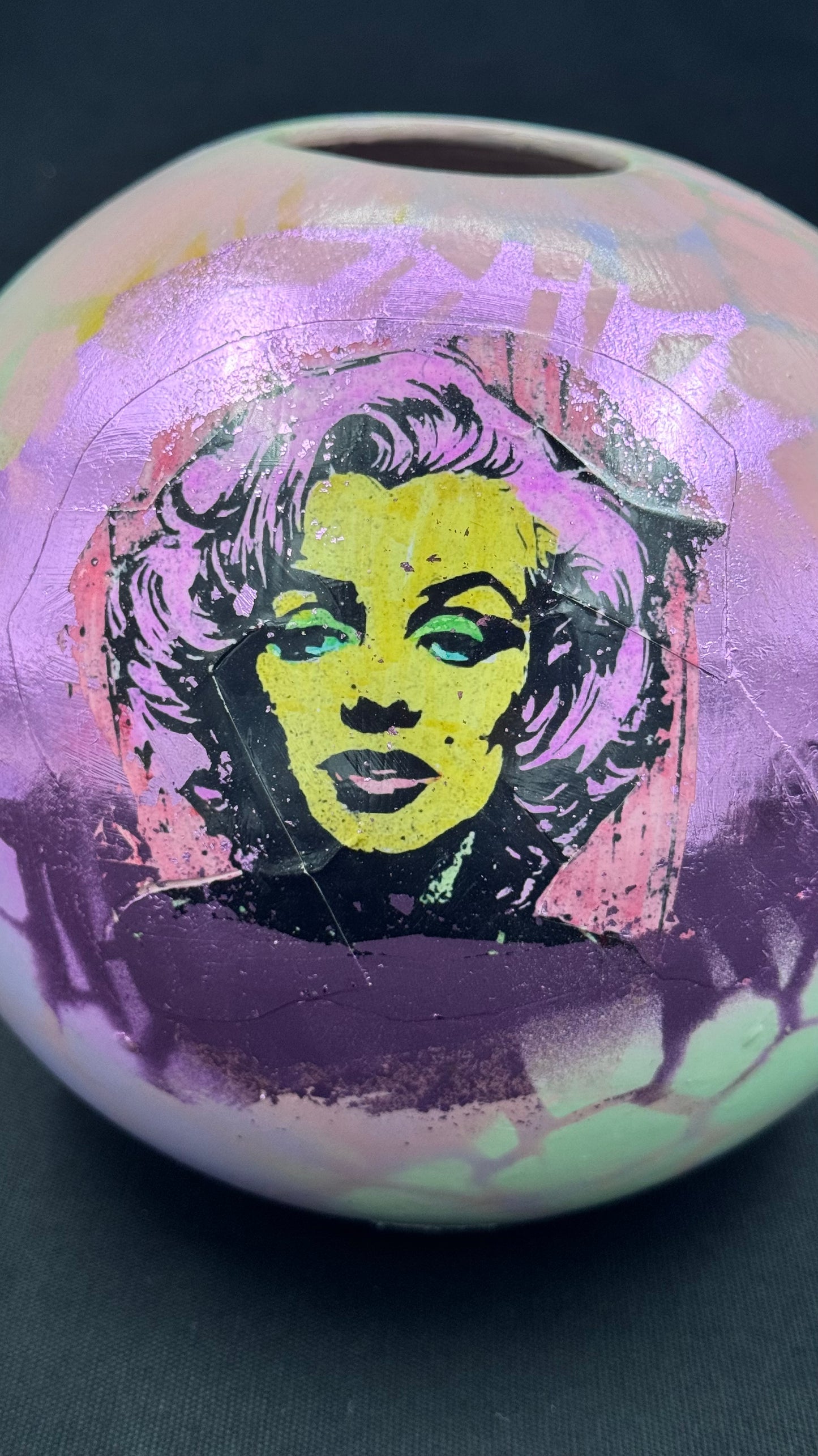 Popart pastellfarget Marilyn Monroe Vase
