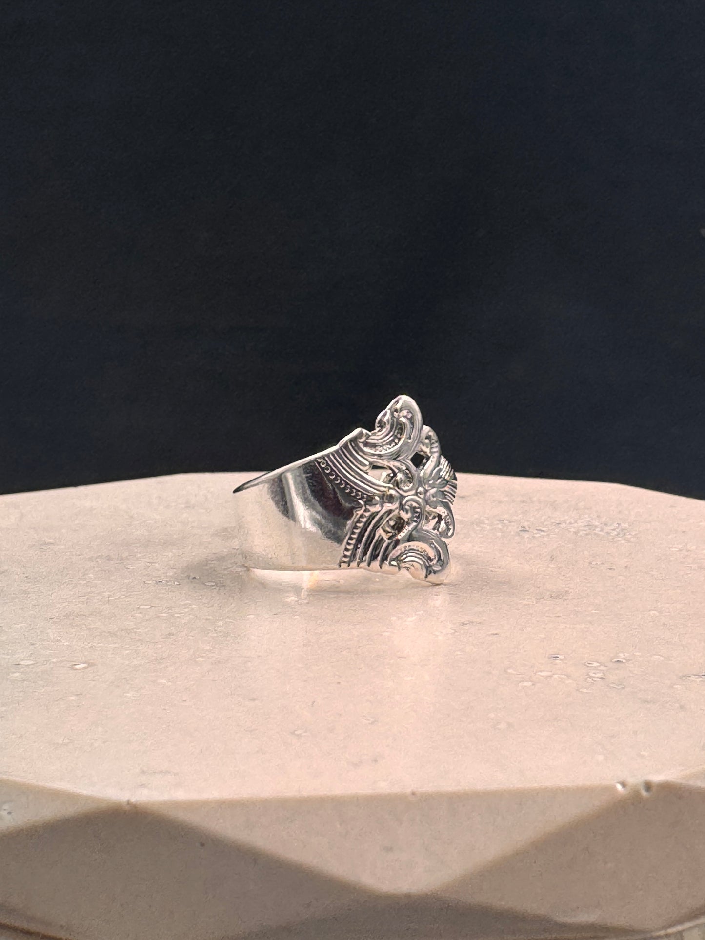 Vintage Sølvring «Anitra» str 57