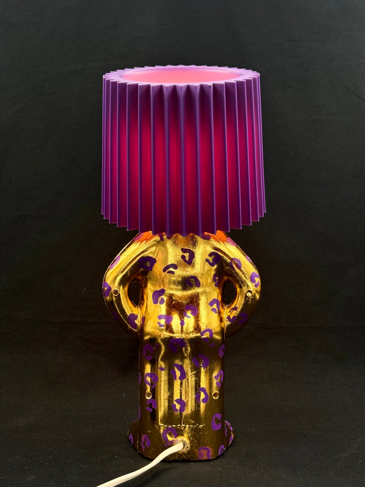 Mr P Shy Man gull og lilla Leoprint