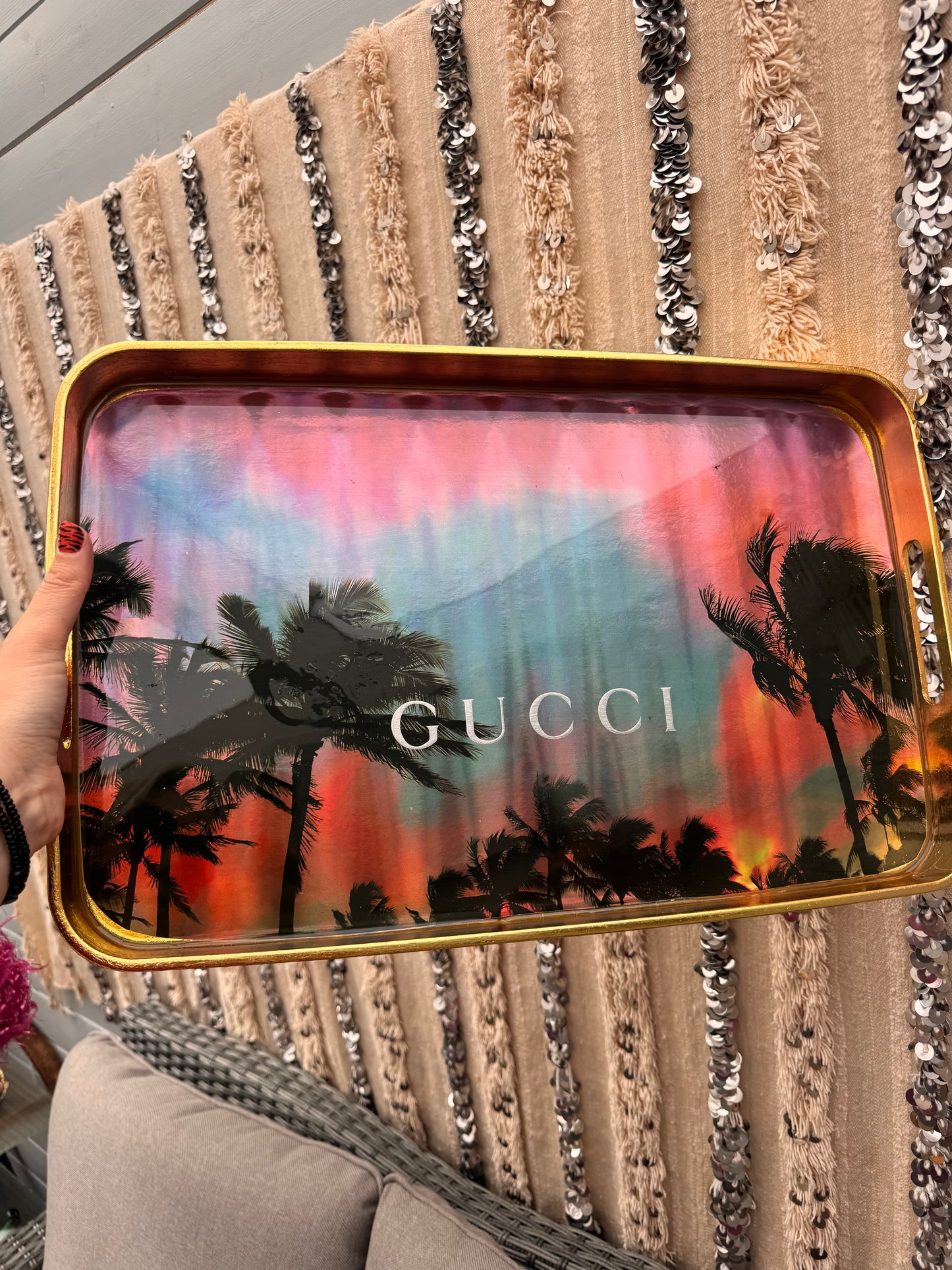 Vintage Gucci serveringsbrett