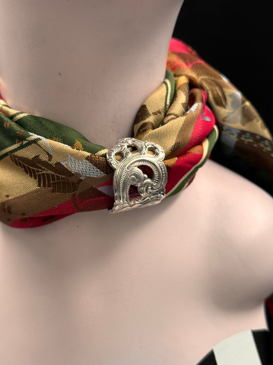 Vintage Skjerfring «Halling» hvit