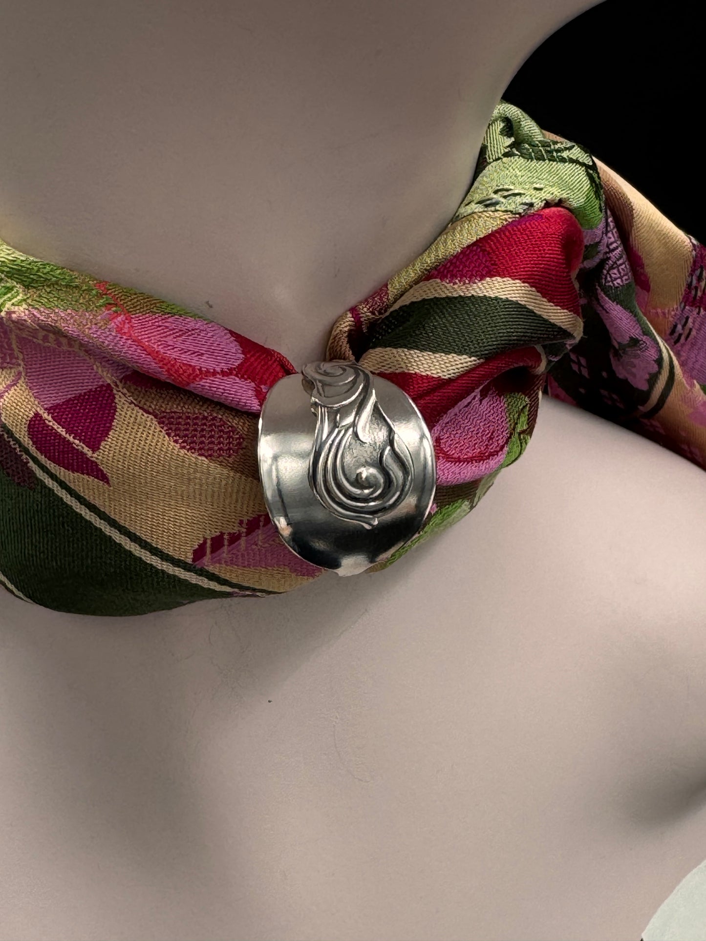 Vintage Skjerfring Statement «Alpacca»