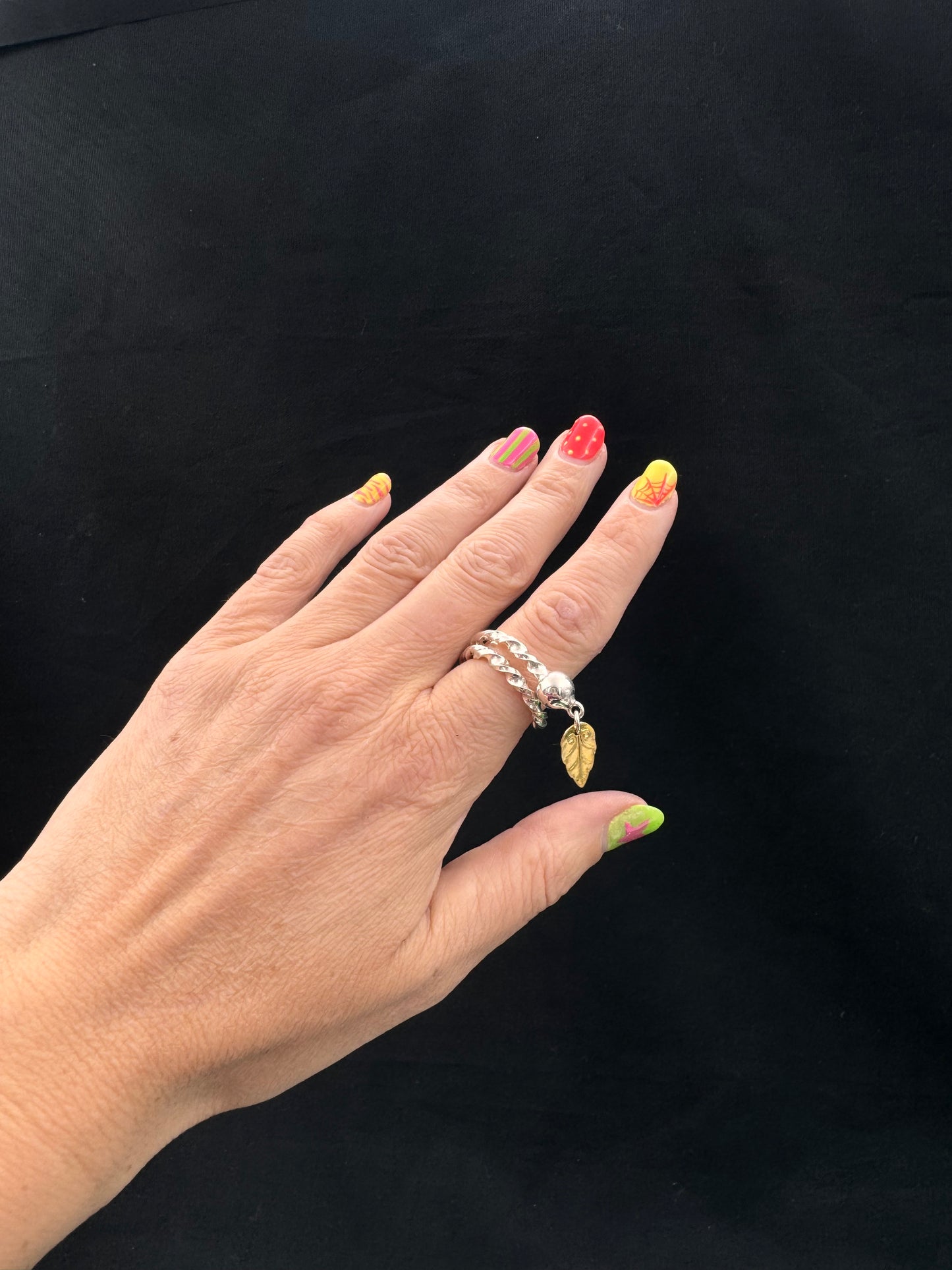 Bestilling! Vintage 4 skjerfringer og 1 ring til fing
